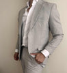 2 Piece Vintage Light Grey Linen Suit (Pre order)