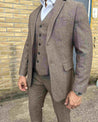 Ascot Light Brown Tweed Vest