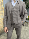 Ascot Light Brown Tweed Vest