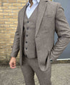 Ascot Light Brown Tweed Vest