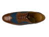 Blinder Blue Estate With Brown Leather Brogue Men's Tweed Shoe