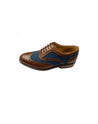 Blinder Blue Estate With Brown Leather Brogue Men's Tweed Shoe