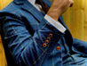 Blue Overcheck Twill 3 Piece Tweed Suit (pre order only)