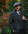 Peaky Green With Yellow & Red Windowpane Tweed 2 Piece Suit
