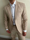 Linen Sand Brown/Beige Jacket