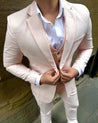 "I'm Just Ken" 3 Piece Pink Linen Suit