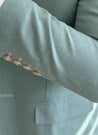 2 Piece Linen Sage Green Suit